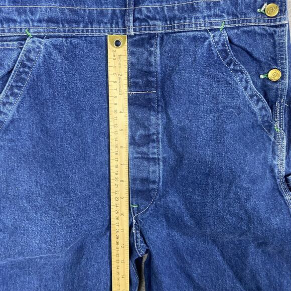 Key Imperial Overalls Mens Large Denim Workwear Made USA 90s Chorecore - Picture 10 of 12